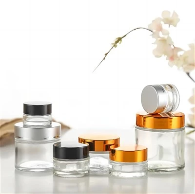 Jar Cosmetig Gwydr 8 Oz